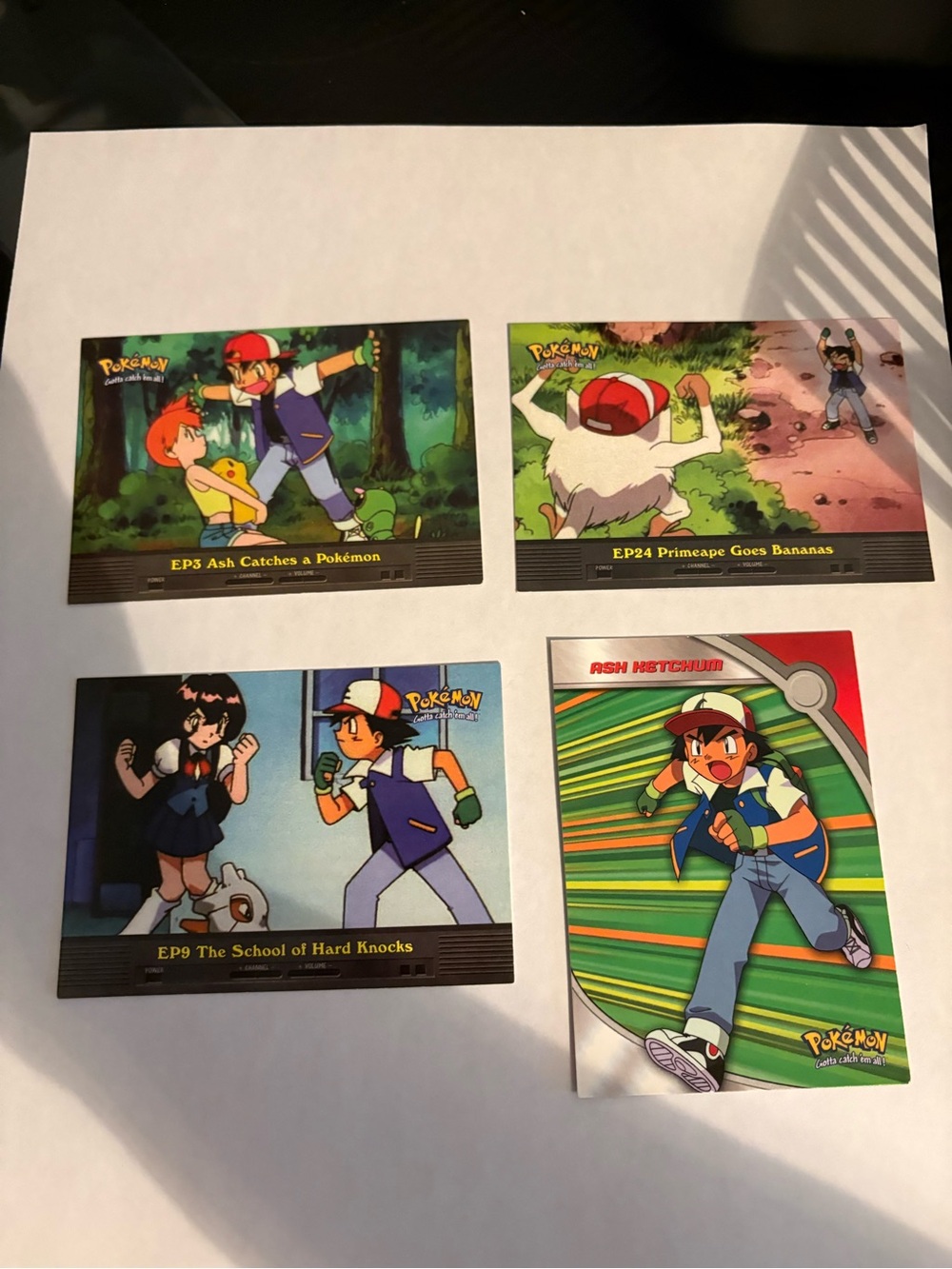 Vintage Pokémon Trading episode Cards